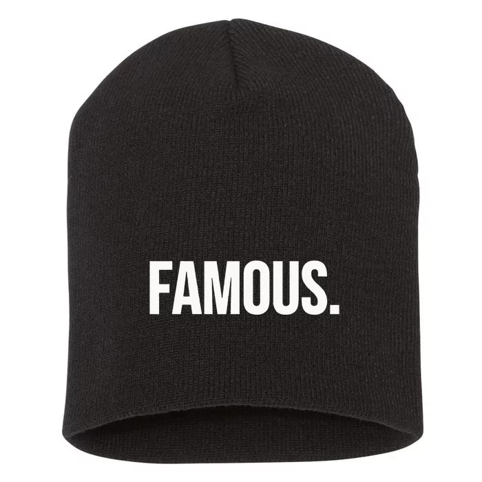 Famous Celebrity Short Acrylic Beanie