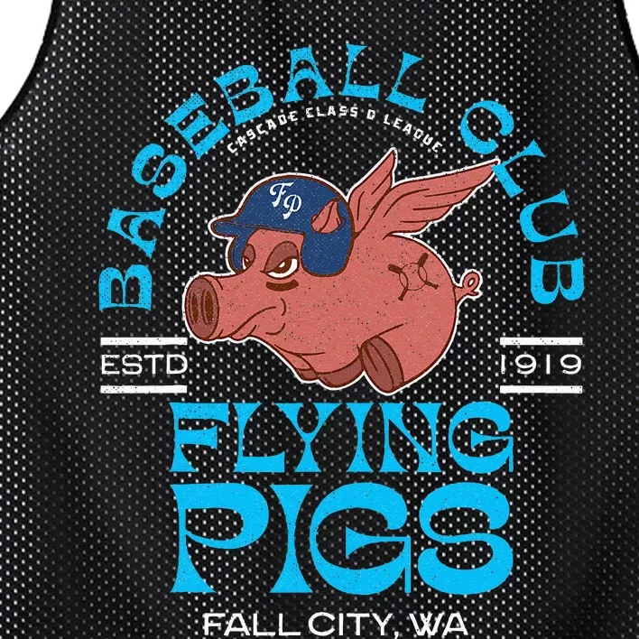 Fall City Flying Pigs Retro Minor League Baseball Team Mesh Reversible Basketball Jersey Tank