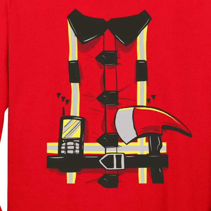 Firefighter Costume Long Sleeve Shirt