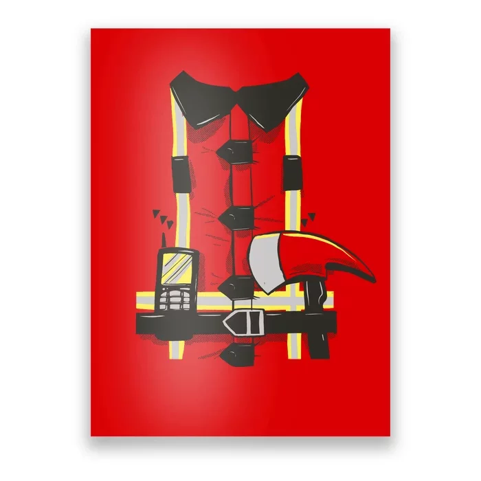 Firefighter Costume Poster