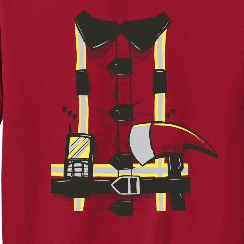 Firefighter Costume Tall Sweatshirt