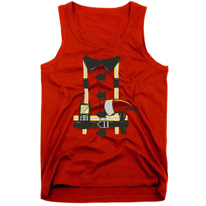 Firefighter Costume Tank Top