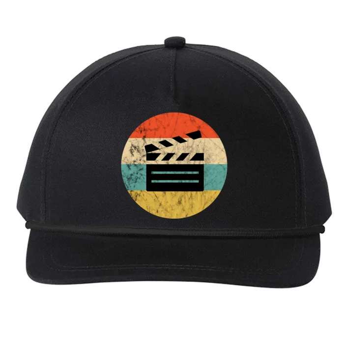 Filmmaker Clapboard Film Director Lover Retro Vintage Sunset Snapback Five-Panel Rope Hat