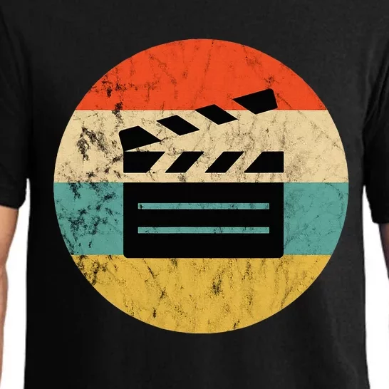 Filmmaker Clapboard Film Director Lover Retro Sunset Pajama Set