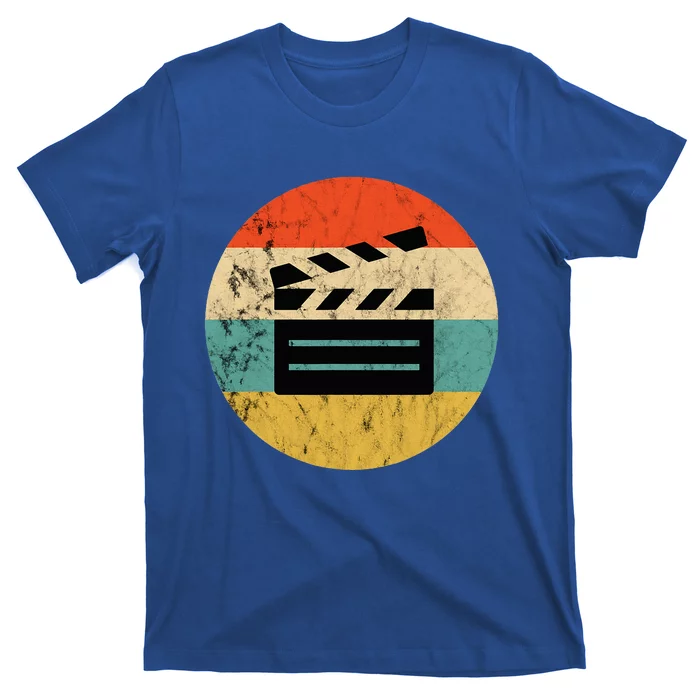 Filmmaker Clapboard Film Director Lover Retro Sunset T-Shirt