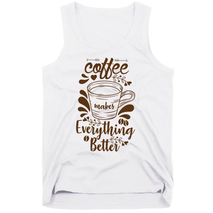 Fall Coffee For Women Vintage Tank Top