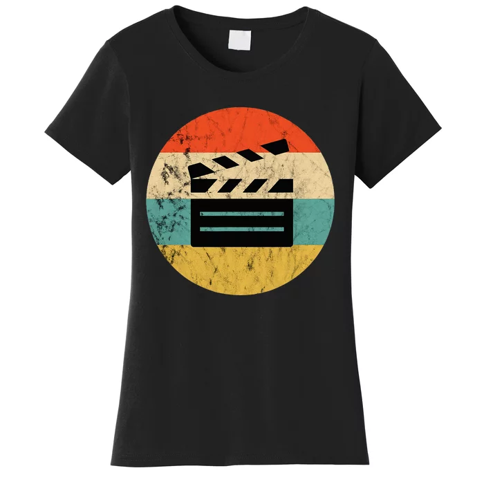 Filmmaker Clapboard Film Director Lover Women's T-Shirt