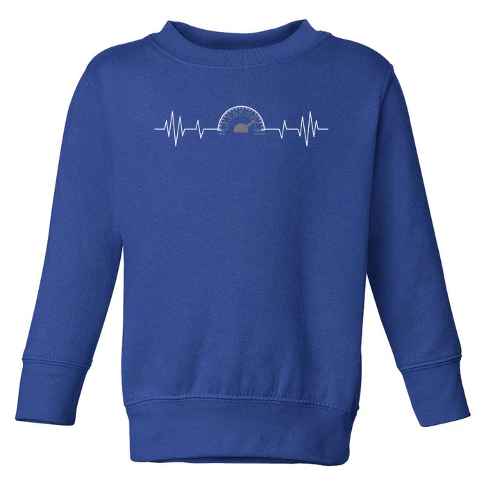 Funny Cars Funny Gift Car Speedometer Heartbeat Mechanic Lovers Great Gift Toddler Sweatshirt