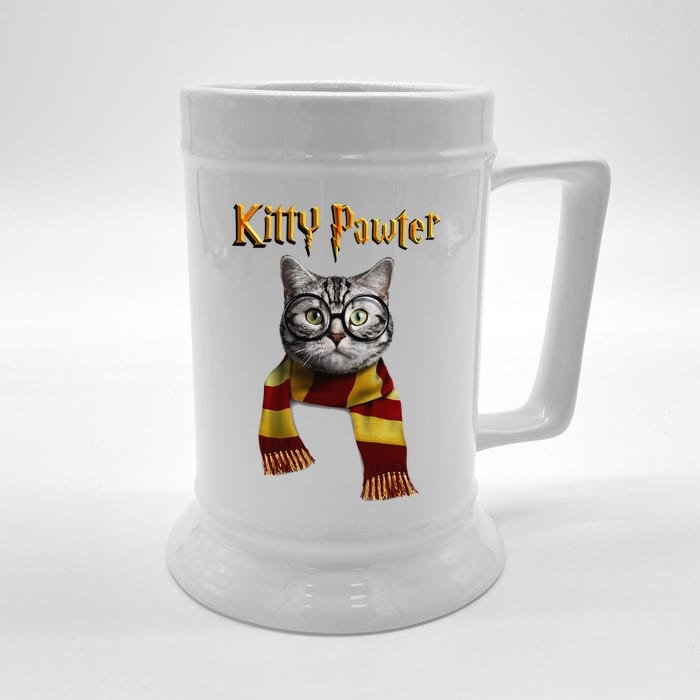 Funny Cat Funny Kitten Cat Lover Tee Kitten Front & Back Beer Stein