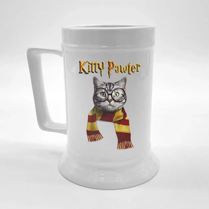 Funny Cat Funny Kitten Cat Lover Tee Kitten Front & Back Beer Stein