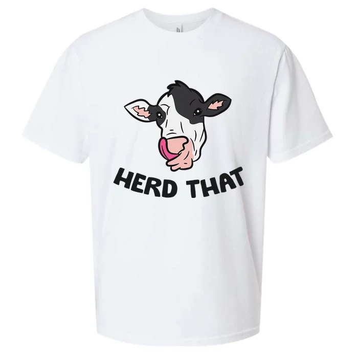 Funny Cow Farming Gift For Cow Farmer Herd That Sueded Cloud Jersey T-Shirt