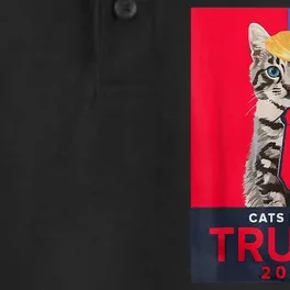 Funny Cats For Trump 2024 Make Pets Safe Again For Vance Trump Gifft Dry Zone Grid Performance Polo