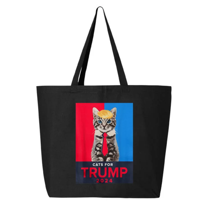 Funny Cats For Trump 2024 Make Pets Safe Again For Vance Trump Gifft 25L Jumbo Tote