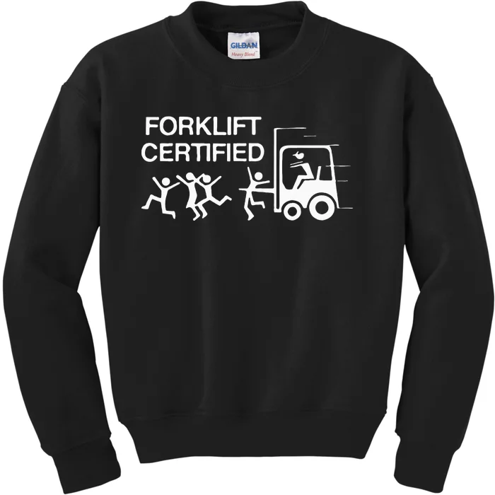 Forklift Certified Kids Sweatshirt