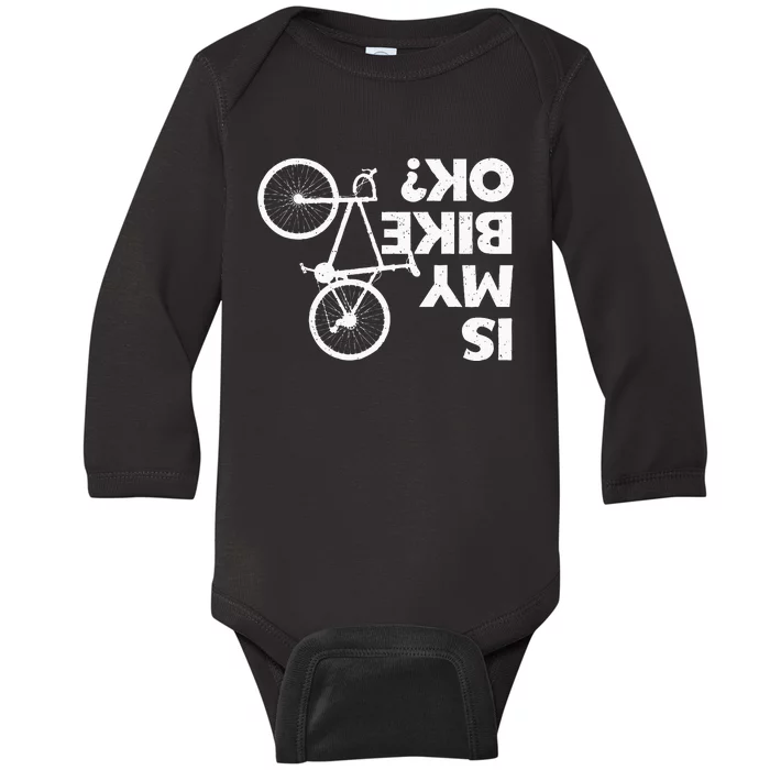 Funny Cycling For Men Women Bicycle Cyclist Bike Riding Baby Long Sleeve Bodysuit