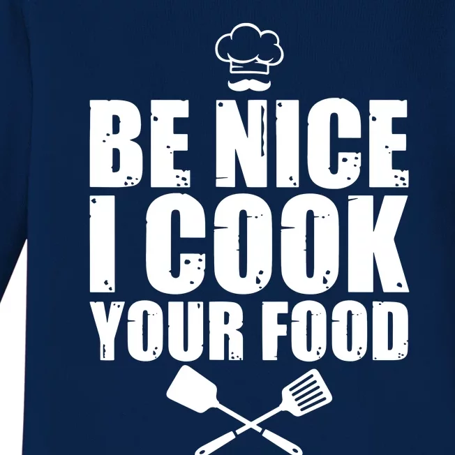 Funny Chef For Men Women Cook Pastry Chef Culinary Cooking Baby Long Sleeve Bodysuit