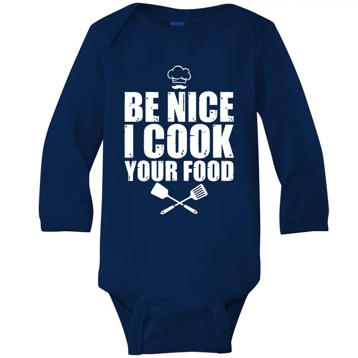 Funny Chef For Men Women Cook Pastry Chef Culinary Cooking Baby Long Sleeve Bodysuit