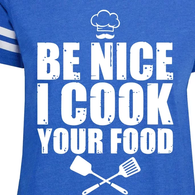 Funny Chef For Men Women Cook Pastry Chef Culinary Cooking Enza Ladies Jersey Football T-Shirt