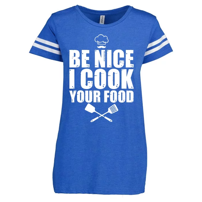 Funny Chef For Men Women Cook Pastry Chef Culinary Cooking Enza Ladies Jersey Football T-Shirt