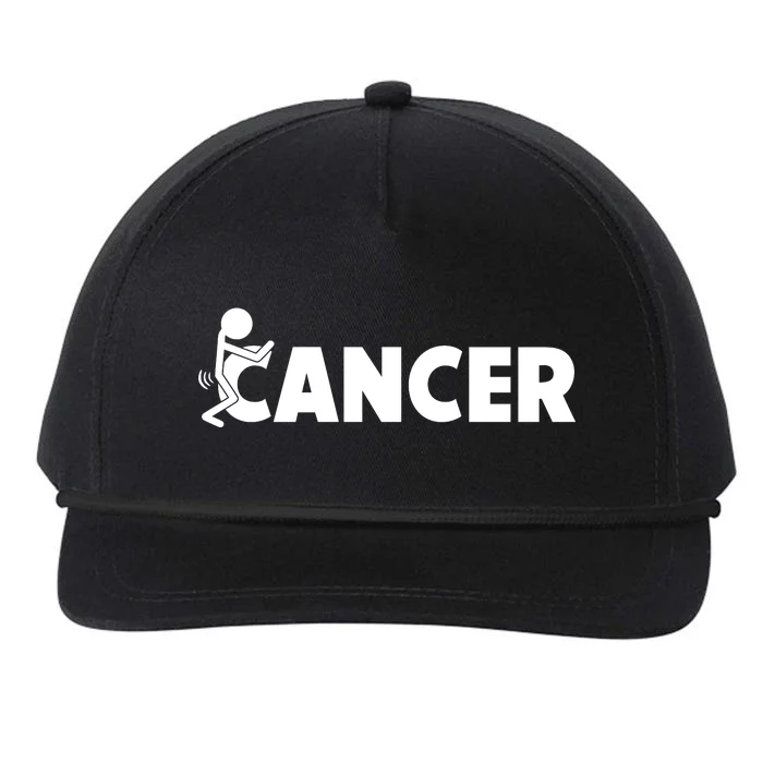 Fuck Cancer | Fuck Off Cancer | Cancer Sucks Funny Snapback Five-Panel Rope Hat