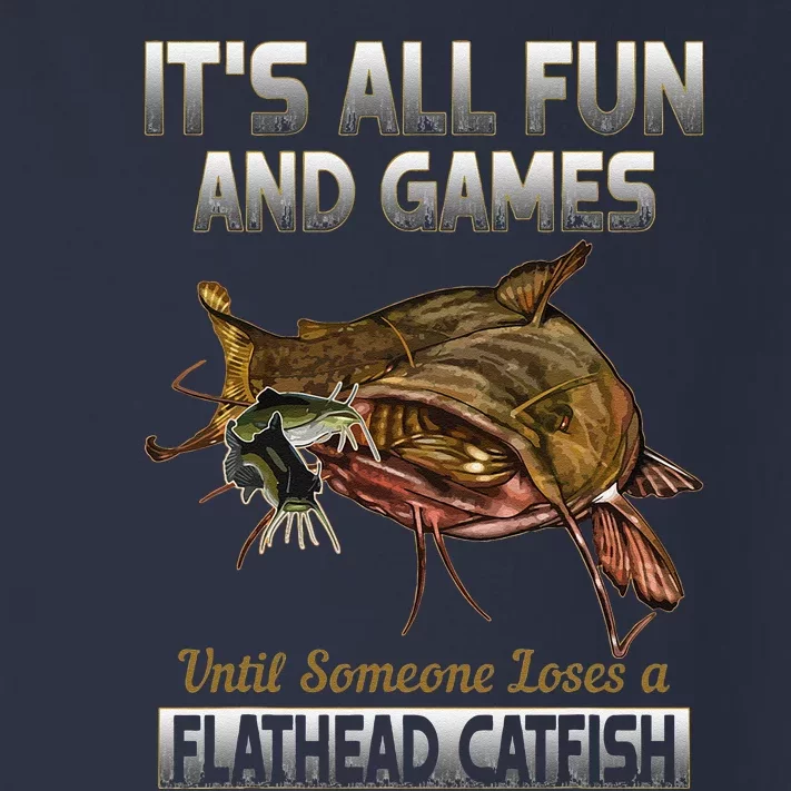 Flathead Catfish Fishing Freshwater Fish Gift Toddler Long Sleeve Shirt