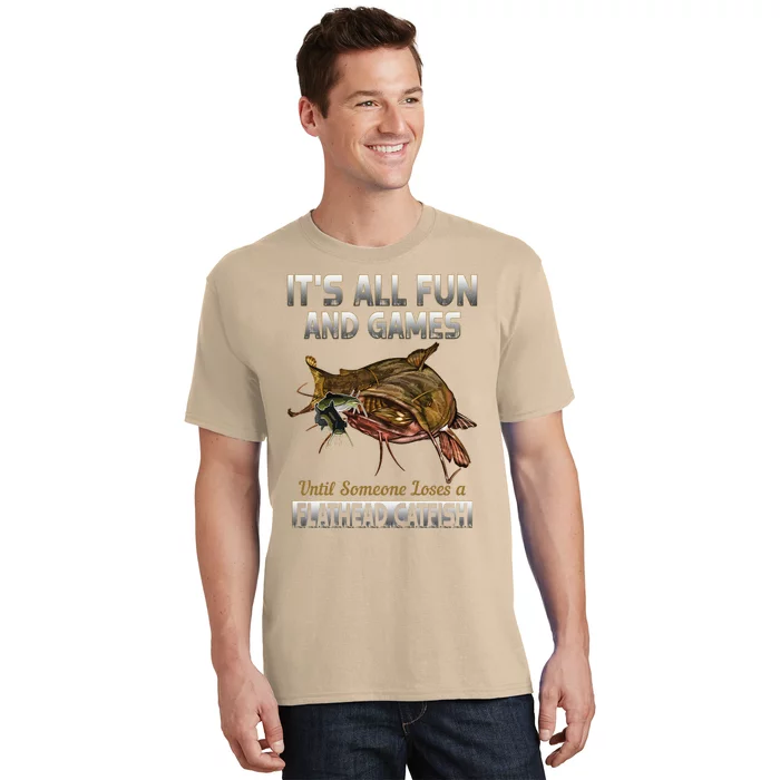 Flathead Catfish Fishing Freshwater Fish Gift T-Shirt