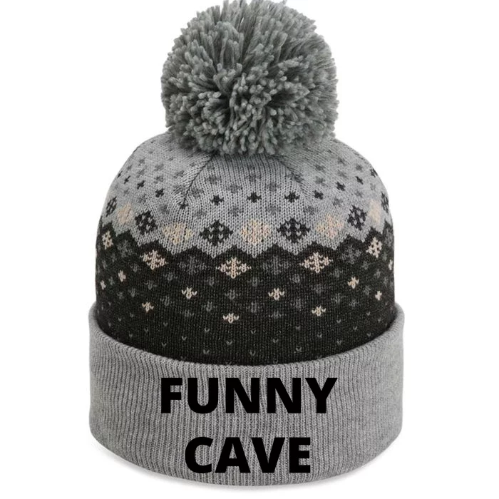 Funny Cave The Baniff Cuffed Pom Beanie