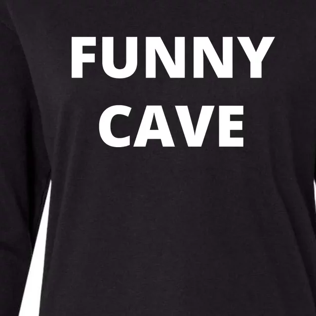 Funny Cave Womens Cotton Relaxed Long Sleeve T-Shirt