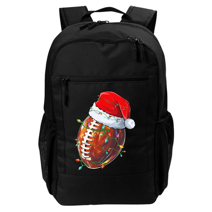 funny Christmas Football Team Santa Sports Daily Commute Backpack