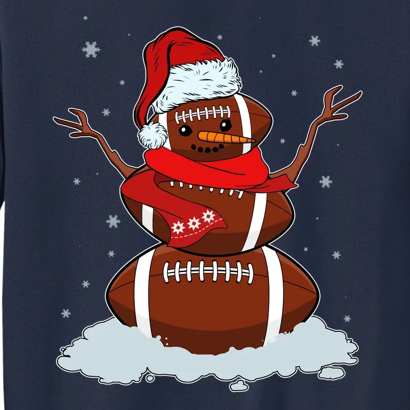 Funny Christmas Football Snowman Sweatshirt