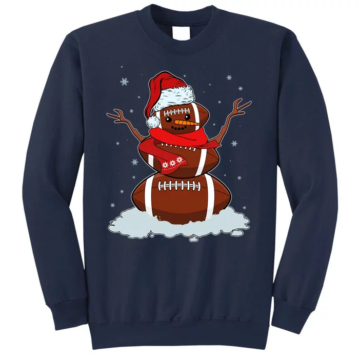 Funny Christmas Football Snowman Sweatshirt