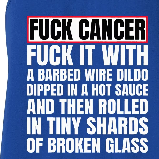 Fuck Cancer Women's Racerback Tank