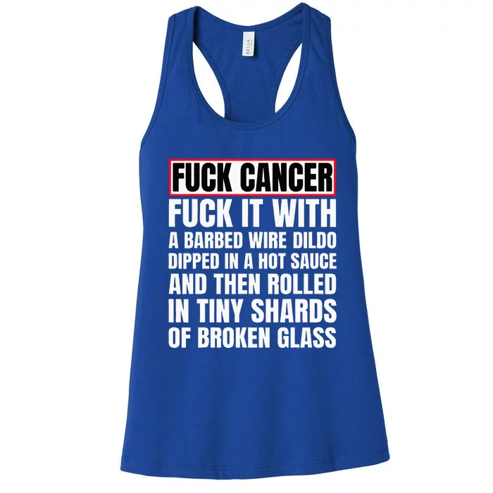 Fuck Cancer Women's Racerback Tank