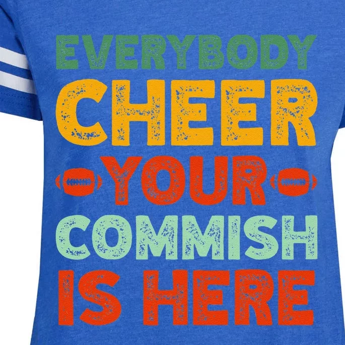 Funny Commish Fantasy Football Commissioner Sarcastic Enza Ladies Jersey Football T-Shirt