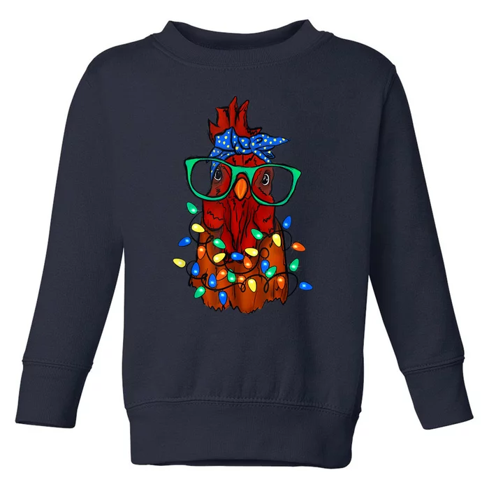 Funny Chicken Farmer Women Girls Family Christmas Toddler Sweatshirt