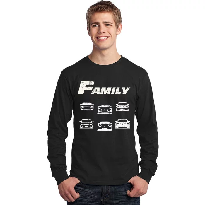 Fast Car Family Funny Tall Long Sleeve T-Shirt