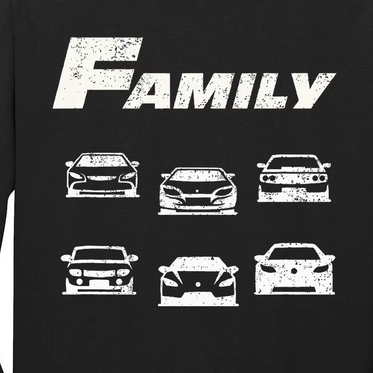 Fast Car Family Funny Tall Long Sleeve T-Shirt