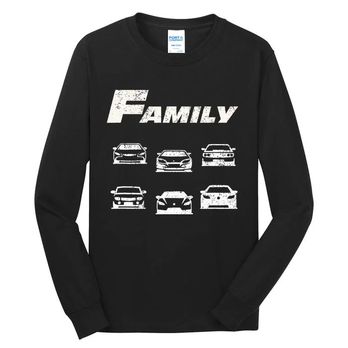 Fast Car Family Funny Tall Long Sleeve T-Shirt