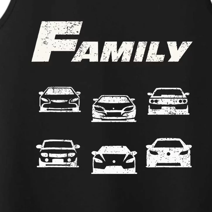 Fast Car Family Funny Performance Tank