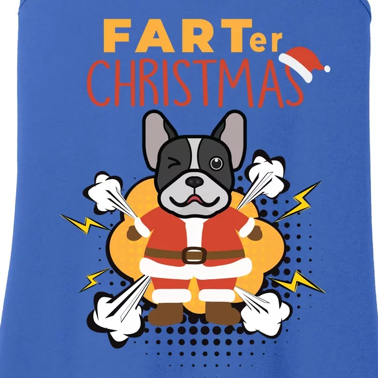 Farter Christmas Funny French Bulldog Christmas Gifts Ladies Essential Tank