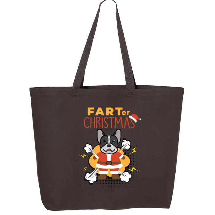 Farter Christmas Funny French Bulldog Christmas Gifts 25L Jumbo Tote