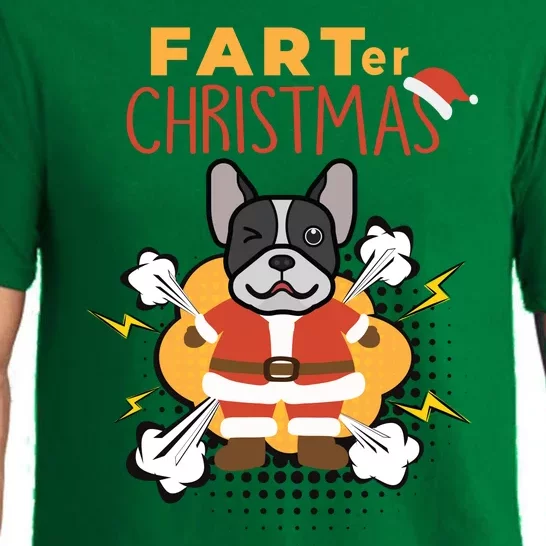 Farter Christmas Funny French Bulldog Christmas Gifts Pajama Set