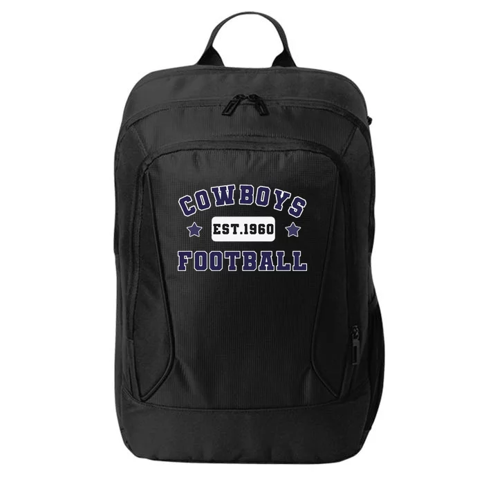 Funny Cowboys Football Est 1960 City Backpack