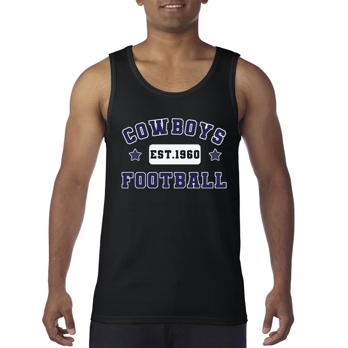 Funny Cowboys Football Est 1960 Tank Top