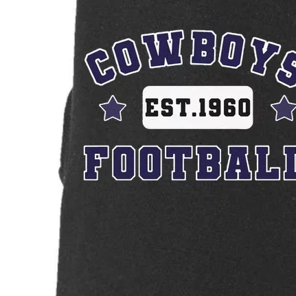 Funny Cowboys Football Est 1960 Doggie 3-End Fleece Hoodie