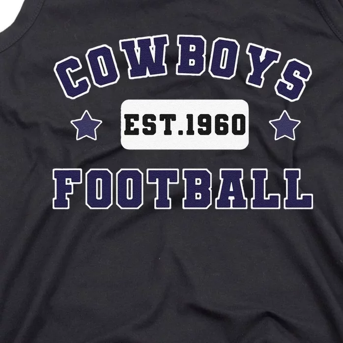 Funny Cowboys Football Est 1960 Tank Top