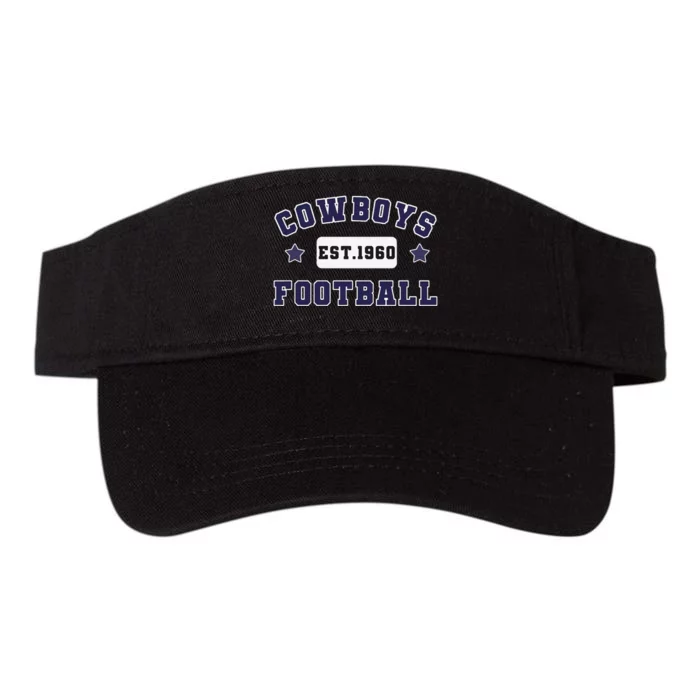 Funny Cowboys Football Est 1960 Valucap Bio-Washed Visor