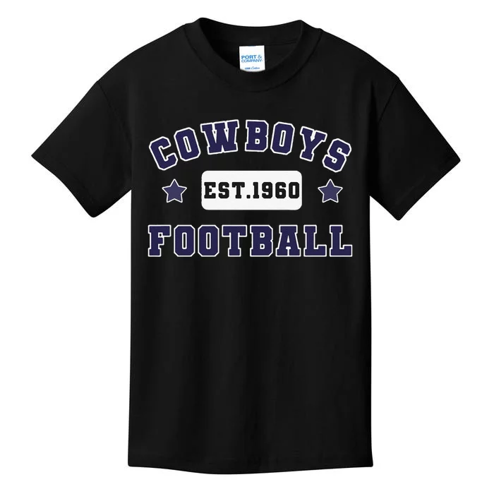 Funny Cowboys Football Est 1960 Kids T-Shirt