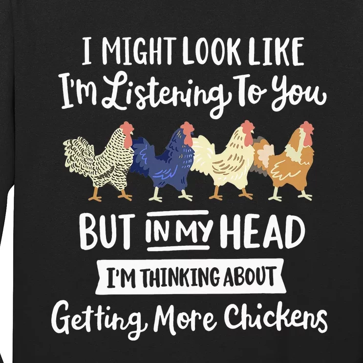 Funny Chicken Farmer Design  Getting A Lot Chickens Long Sleeve Shirt