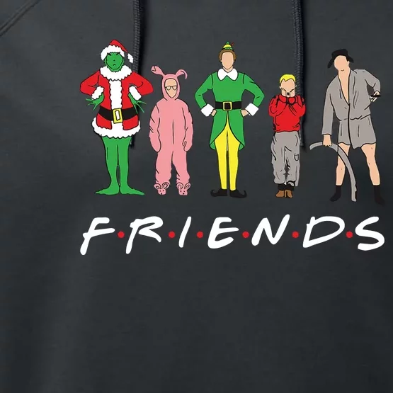 Friends Christmas Family Classic Movies Funny Performance Fleece Hoodie